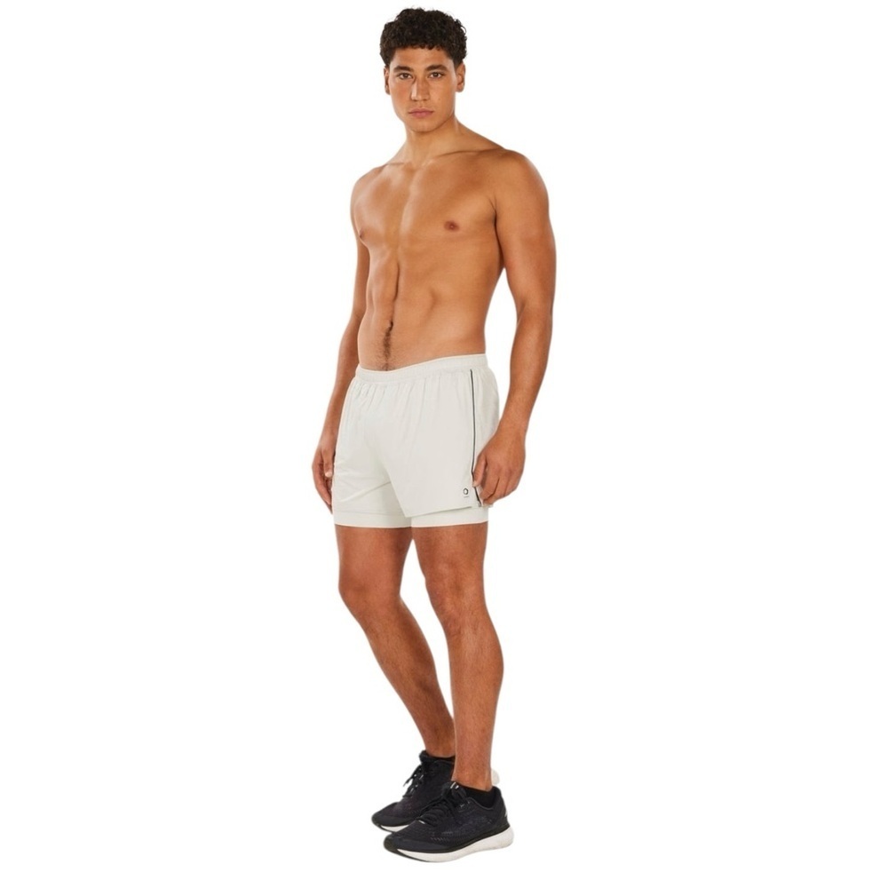 ALWRLD men’s running shorts phone pocket elastic waist athletic medium